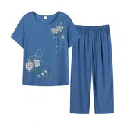 Floral Print Pajama Set - Palm and Thread