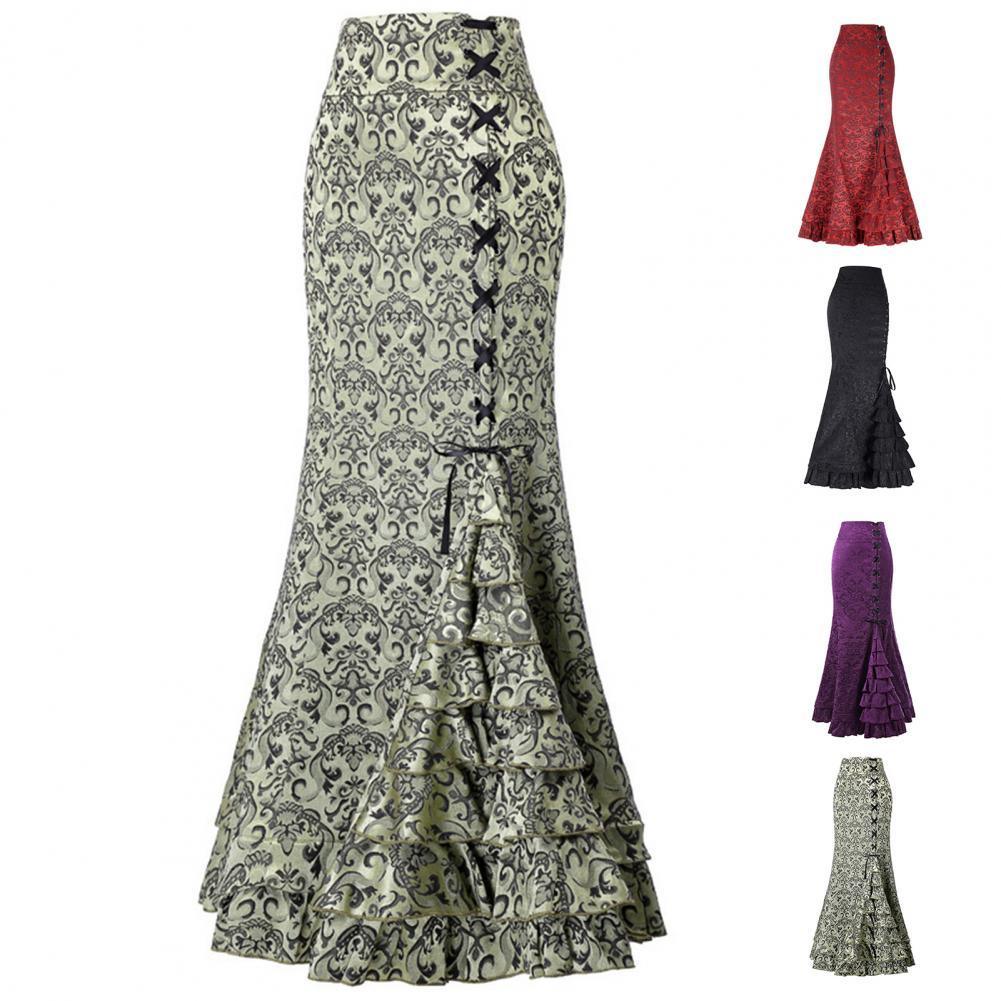 Trumpet Mermaid Gothic Victorian Skirt - Palm and Thread