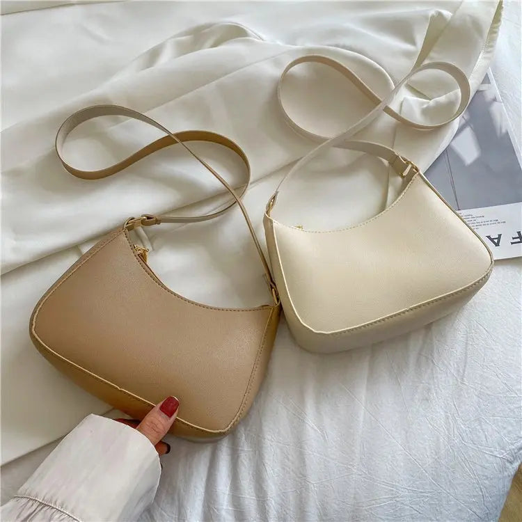 Retro PU Leather Underarm Bag