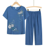 Floral Print Pajama Set - Palm and Thread