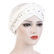 Head Scarf Two-color Cotton Braid Turban Bonnet - Palm and Thread