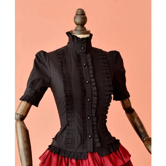 Vintage Victorian Ruffled Bandage shirt - Palm and Thread