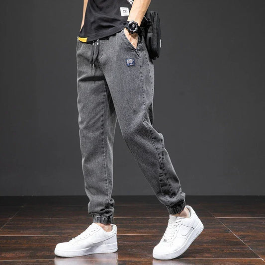 Cargo Jeans Men Streetwear Denim Jogger Pant - Palm and Thread