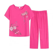 Floral Print Pajama Set - Palm and Thread