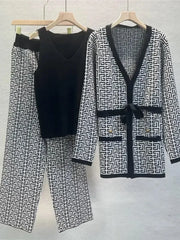 Knitted 3 Pieces Warm Set - Palm and Thread