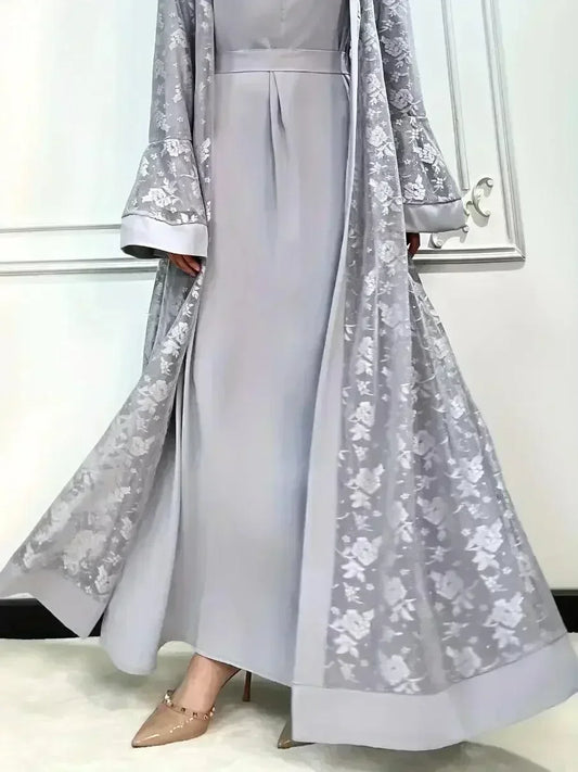 Flare Sleeve 2 Piece Set Abaya - Palm and Thread