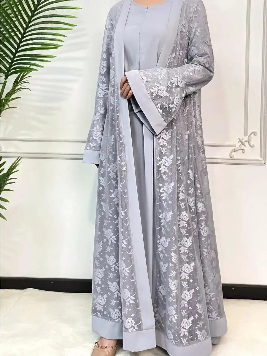 Flare Sleeve 2 Piece set Abaya - Palm and Thread