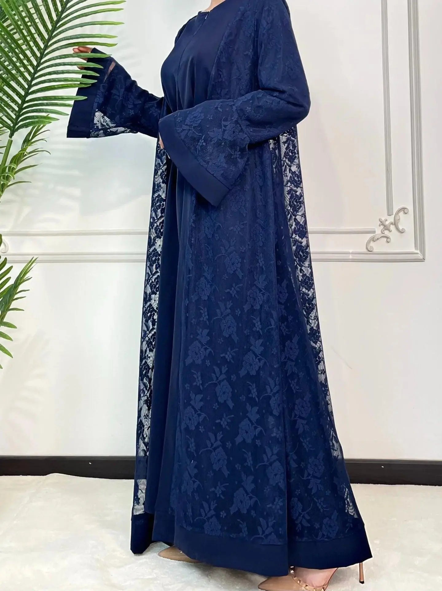 Flare Sleeve 2 Piece set Abaya - Palm and Thread