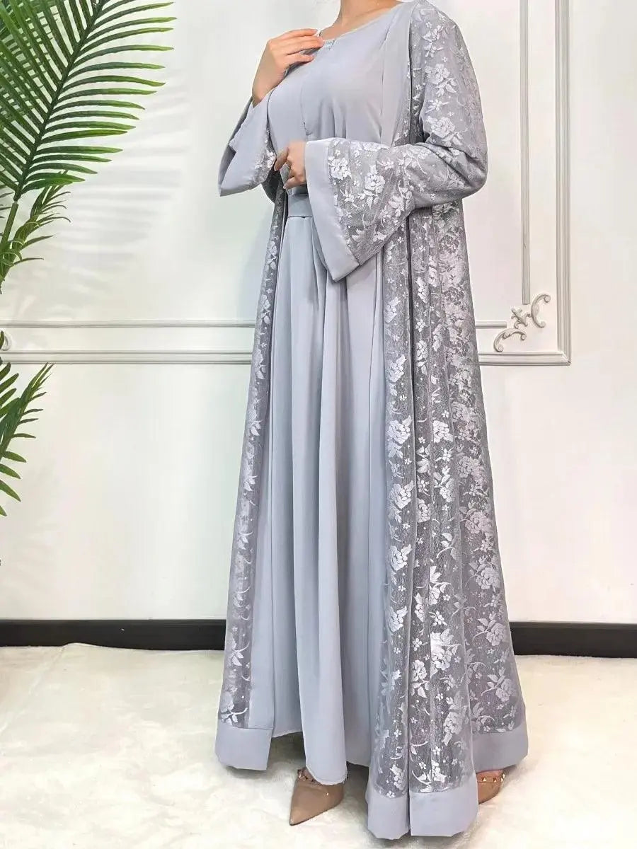 Flare Sleeve 2 Piece set Abaya - Palm and Thread