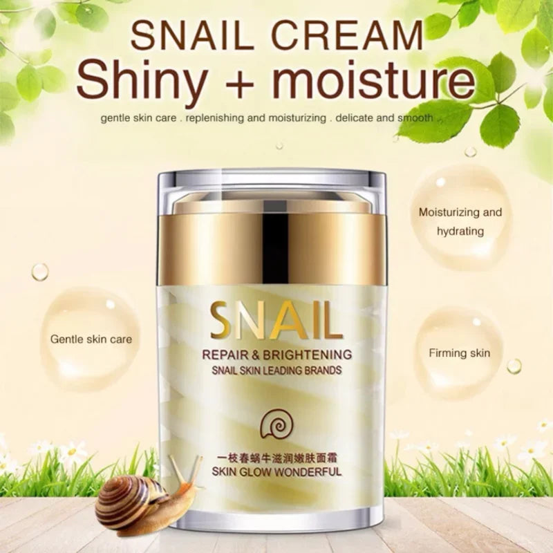 Snail Collagen Face Cream Whitening Moisture Anti Aging - Palm and Thread
