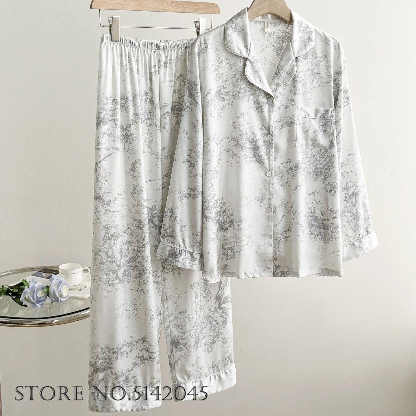 Fashion Print Flower Pajama - Palm and Thread