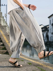 Ice Silk Casual Linen Pant - Palm and Thread