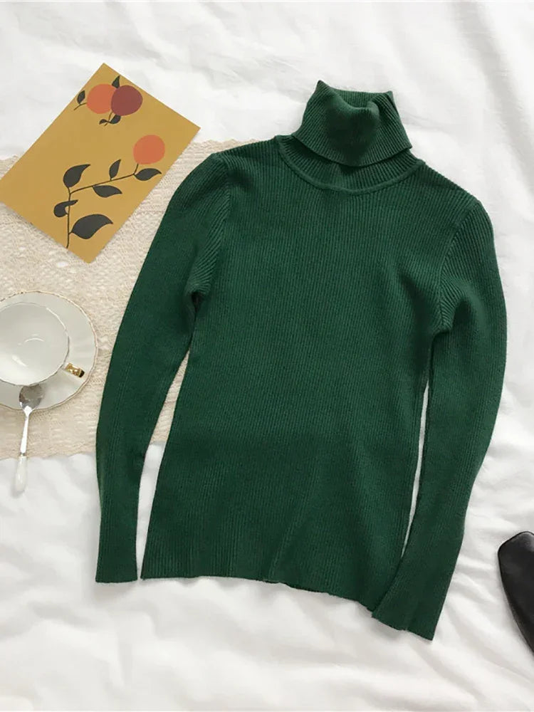 Thick Sweater Knitted Ribbed Pullover - Palm and Thread