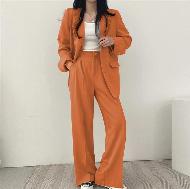 Long Sleeve Blazer + Pant Matching Set - Palm and Thread