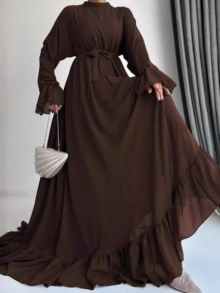 Modest Long Robe Kaftan Abaya Dress - Palm and Thread