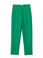 Elegant Solid Pencil Pant - Palm and Thread