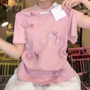 Elegant Ballet Bowknot T Shirt - Palm and Thread