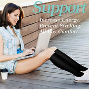 Copper Black Compression Socks Anti-Fatigue - Palm and Thread