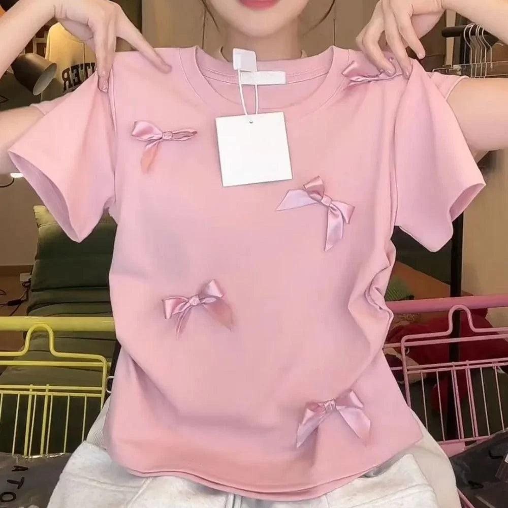 Elegant Ballet Bowknot T Shirt - Palm and Thread