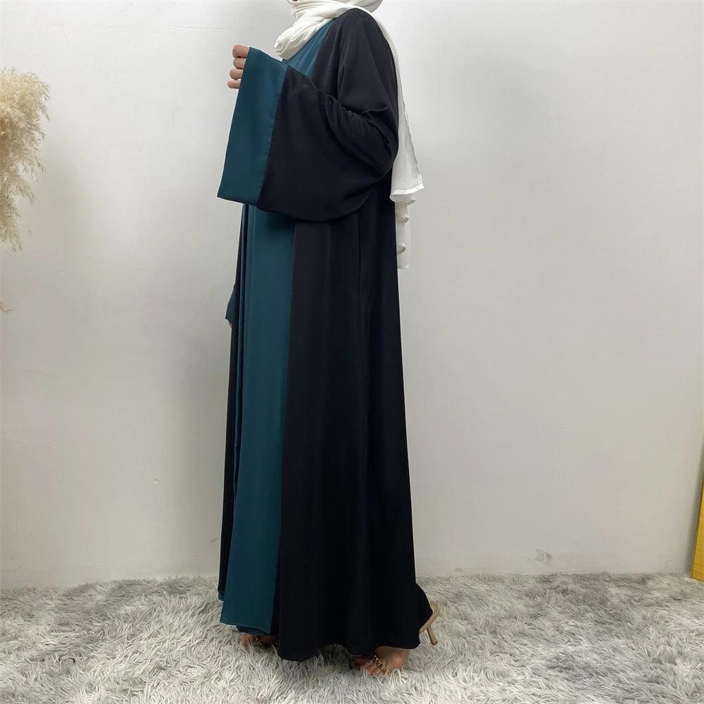 Luxury Splicing Fake Two Pieces Abaya - Palm and Thread