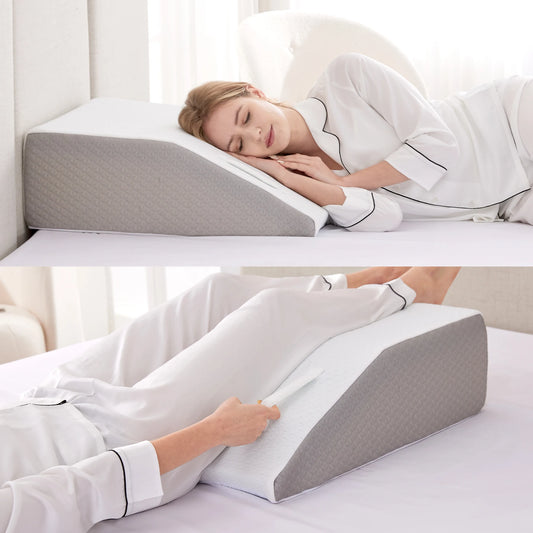 Memory Foam Leg Knee Wedge Pillow - Palm and Thread