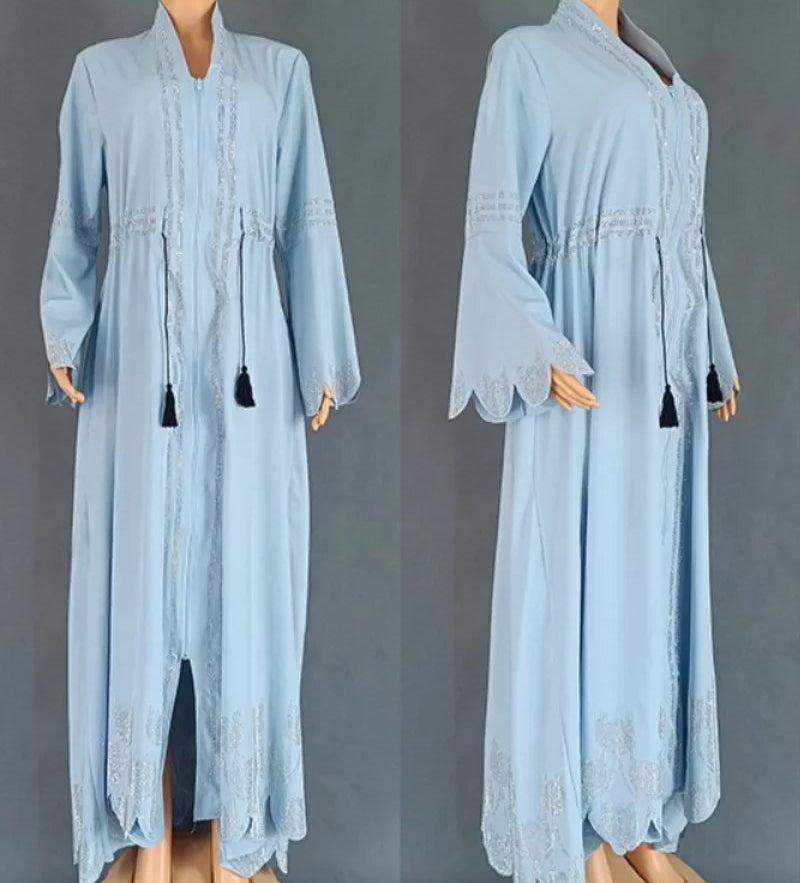 Diamond Flare Sleeve Abaya - Palm and Thread