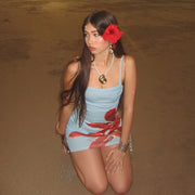 Floral Print Slim Fit Mini Sundress