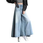 Loose High Waist Culotte Jeans Pant - Palm and Thread