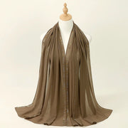 Fashion Rhinestone Chiffon Hijab Scarf - Palm and Thread