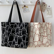 Cute Cat Shopper Handbag - Palm and Thread