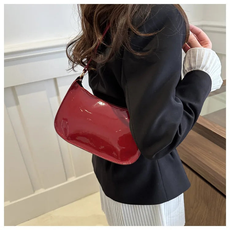 2025 Korean Patent Leather Handbag