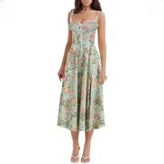 Elegant Waist-Tied Slimming Dress