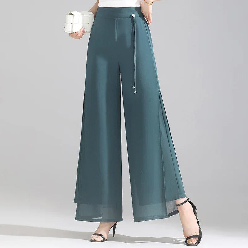 Double Layer Chiffon Pant - Palm and Thread