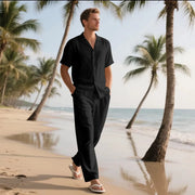 Beach linen shirt + long pant sET - Palm and Thread