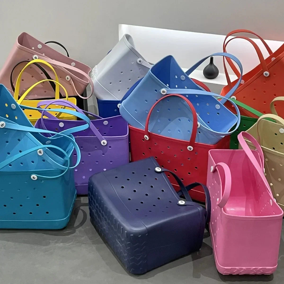 Croc Beach Tote Rubber Waterproof Bag - Palm and Thread