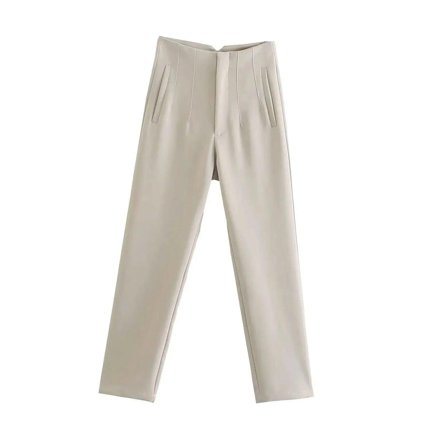 Elegant Solid Pencil Chic Pant - Palm and Thread