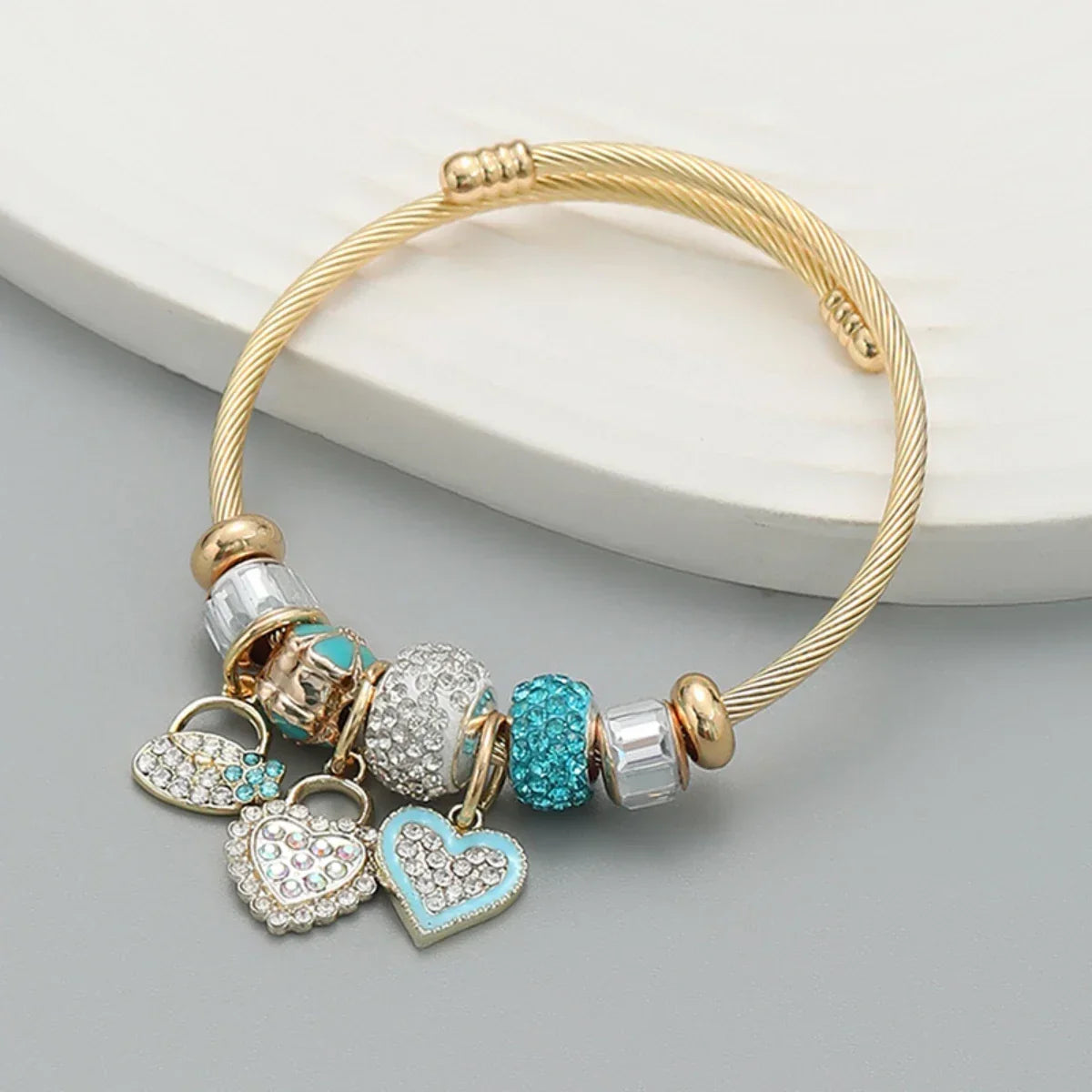 Fashion Multi Element Stainless Steel Panadora - Palm and Thread