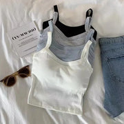 Sleeveless Basic Crop Top - Palm and Thread