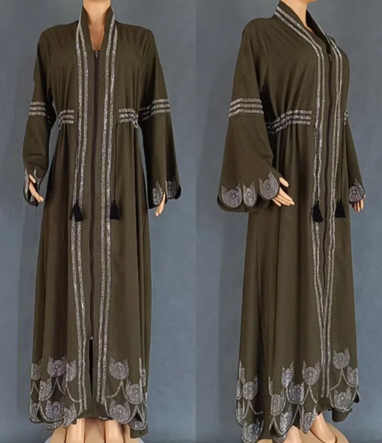 Diamond Flare Sleeve Abaya - Palm and Thread