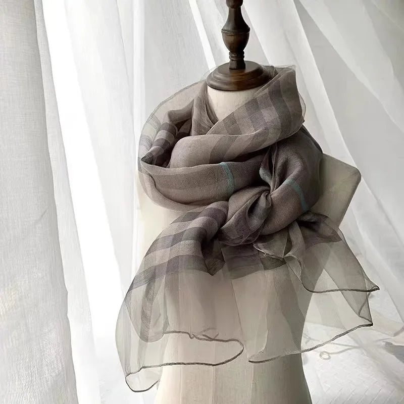 Silk & Wool Four Seasons Scarf - Palm and Thread