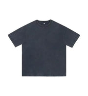 Style Retro Solid Color Short Sleeved T-shirt - Palm and Thread