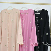 Embroidery Cardigan Abaya Kaftan - Palm and Thread
