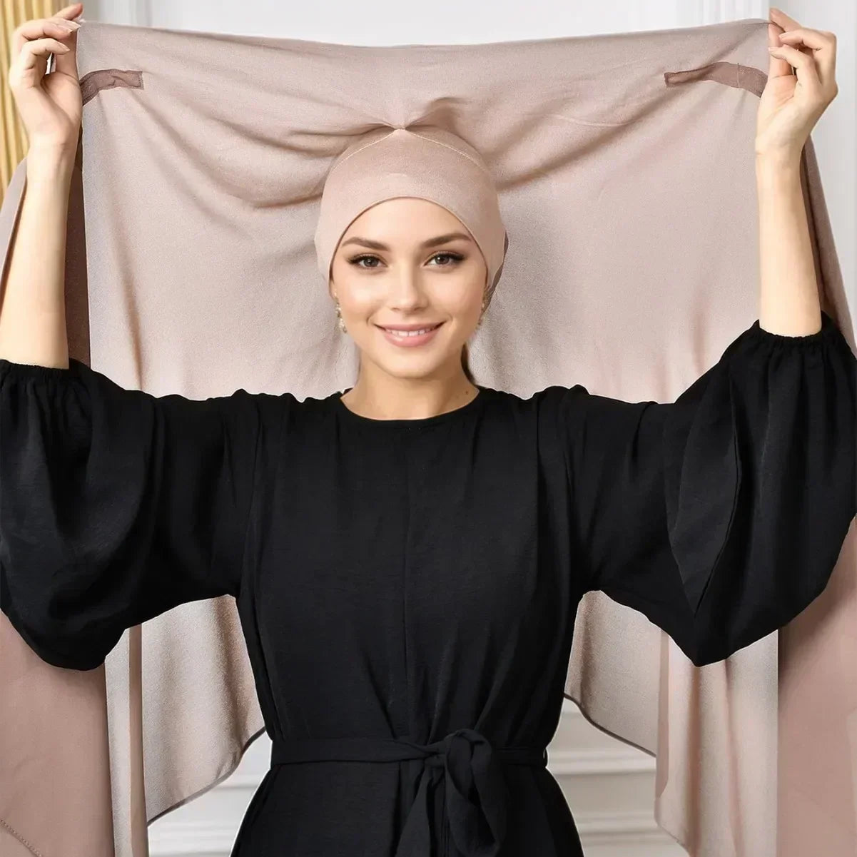 Newest Instant Chiffon Hijab - Palm and Thread