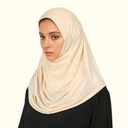 Instant Hijab Solid Color Hemp Headscarf - Palm and Thread