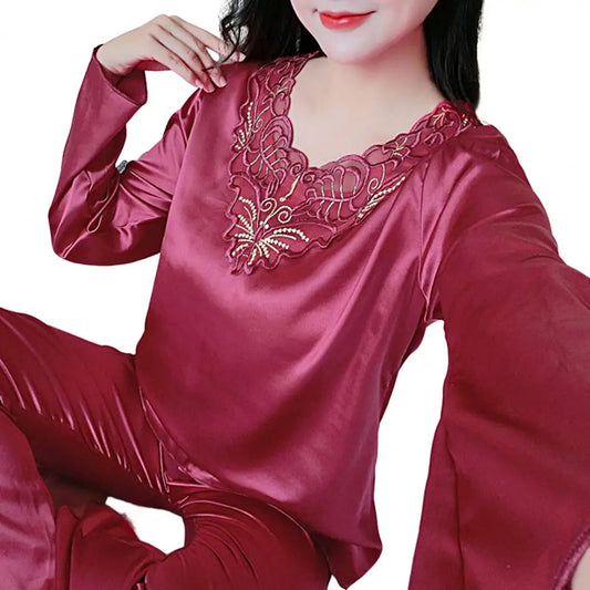 Silk Satin Pajama - Palm and Thread