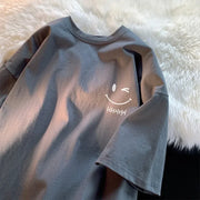 Smiley Vibe Unisex Oversized Tee - Palm and Thread