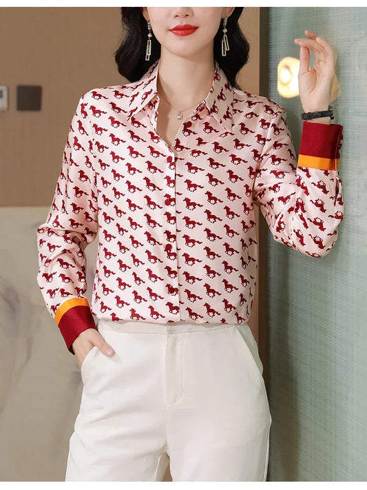 Casual Turn-down Collar Office Shirt - Palm and Thread