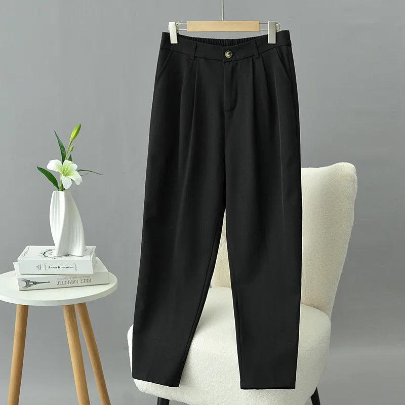 High Waist Tailored Casual Pant - Palm and Thread