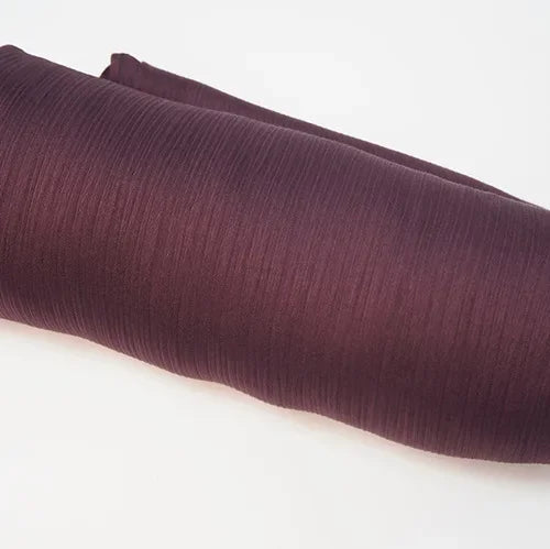 Pleated Satin Chiffon Hijab Silk Scarf - Palm and Thread