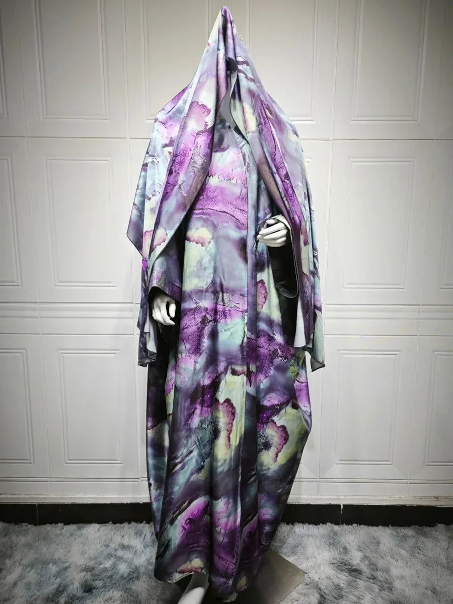 Floral Print Luxury Open Abaya - Palm and Thread
